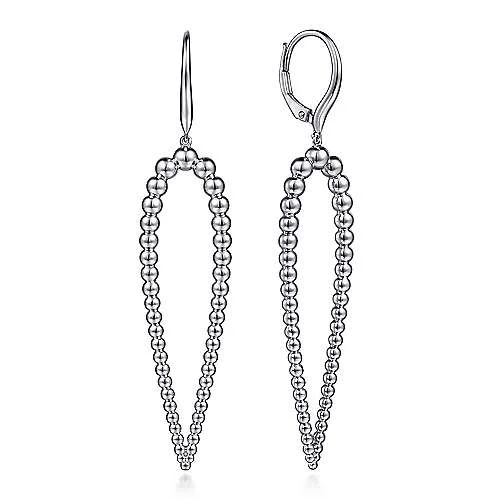 Bujukan Beaded Drop Earrings in Sterling Silver