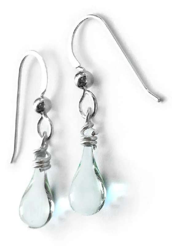 Sculpted silver drop earrings with abstract dangling shapes -Demi Drop Earrings