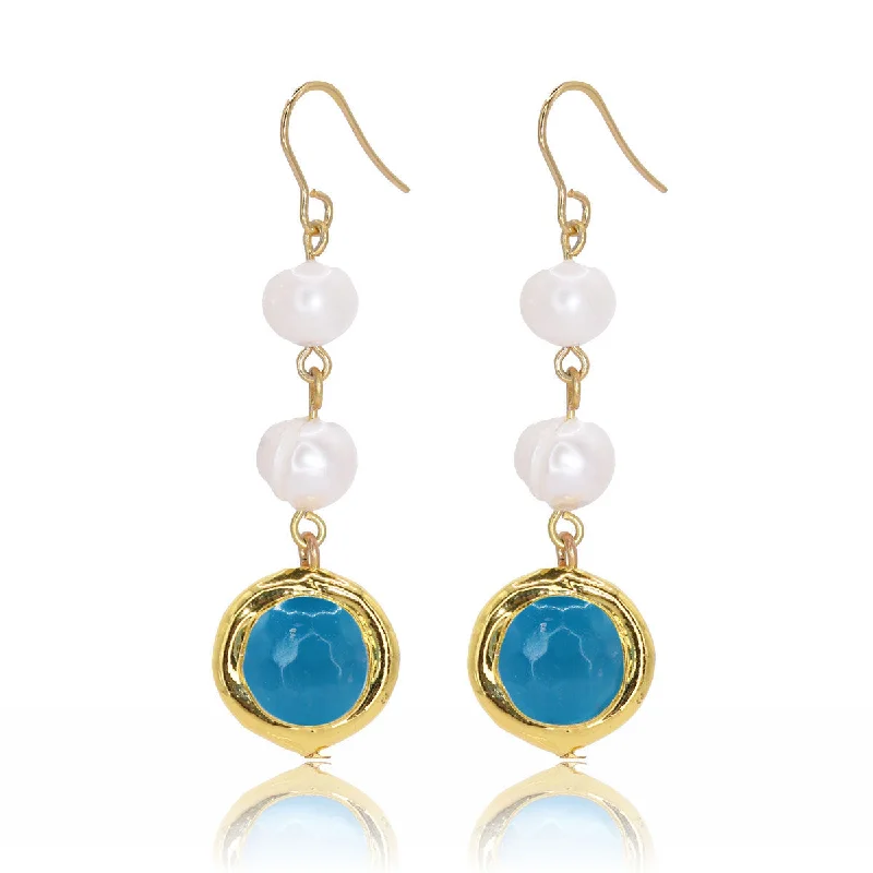 Radiant quartz drop earrings amplifying light and style -Dolce Linear Drop Earrings