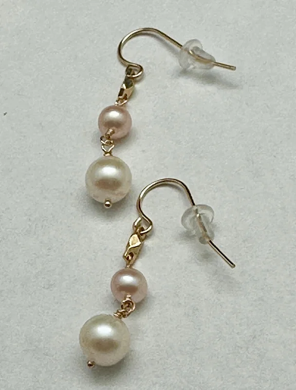 Intricate pave drop earrings glittering with tiny gems -Pearl Drop Earrings