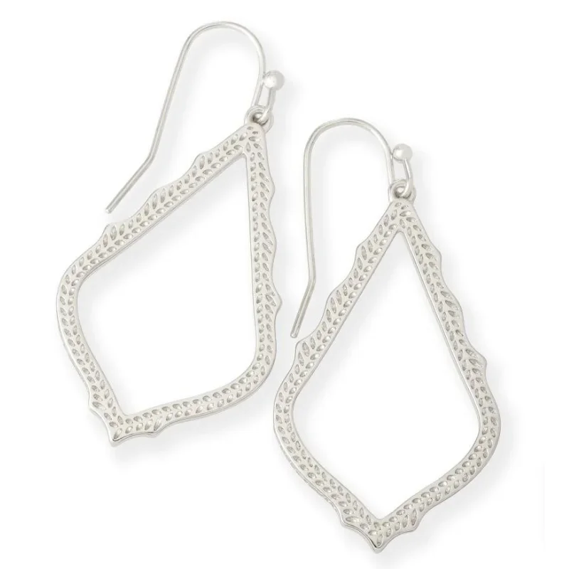 Romantic heart drop earrings symbolizing love and grace -Kendra Scott | Sophia Drop Earrings in Silver