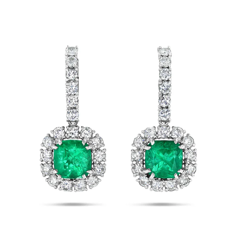 Simple teardrop drop earrings for understated chic appeal -Legacy Emerald Drop Earrings