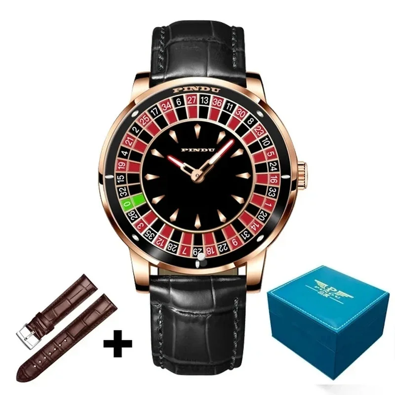 Men's watches with interchangeable bands for customizable and versatile fashion statements -2024 New Mechanical Watch Men'S Watch To Brand Luxury Fashion Casual Business Mineral Highly Reinforced Mirror Waterroof Watch