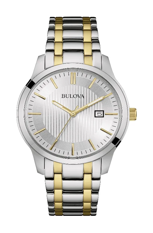 Men's wristwatches with minimalist designs and slim profiles for a sleek, modern look -Men'S Two-Tone Classic Stainless Steel Watch - 98B263