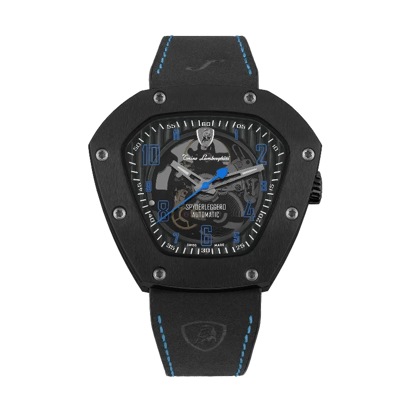 Innovative men's watches with smart technology like fitness tracking and mobile notifications -Tonino Lamborghini Spdrlegro 51.5Mm Automatic Wristwatch TLF-T06-4