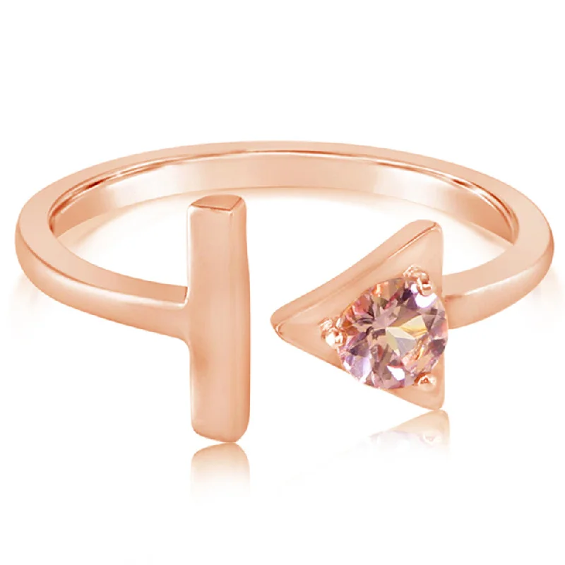 Opulent emerald gemstone rings for luxurious bold looks -14K Rose Gold Lotus Garnet Ring