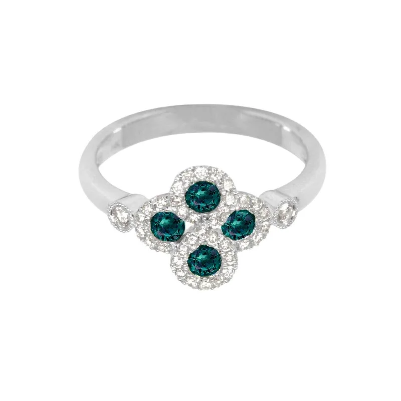 Pure pearl gemstone rings for timeless grace -Alexandrite & Diamond Ring