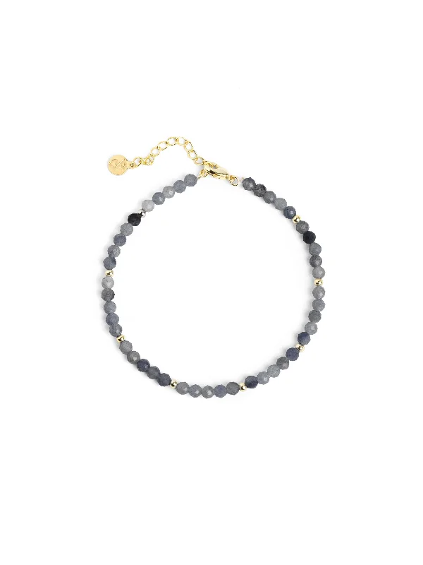 Sunny topaz bracelets for crisp clear sparkle -Altea Dots Black Gold Bracelet