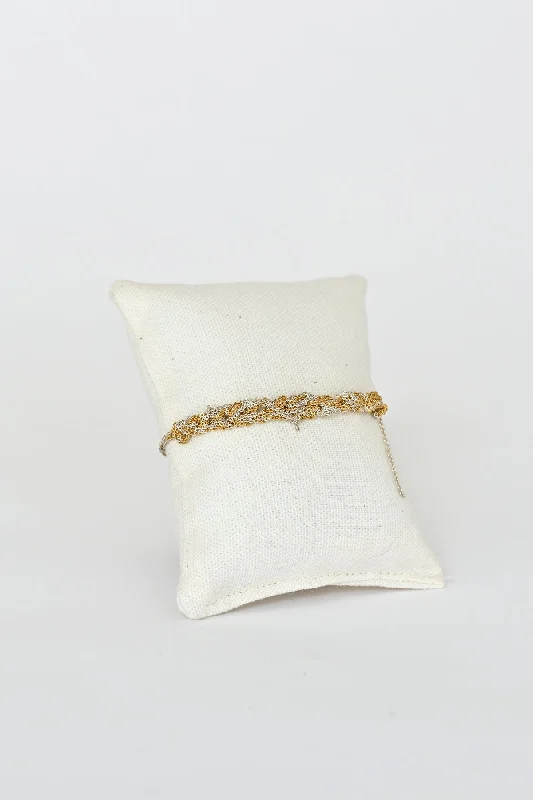 Dainty pearl bracelets enhancing timeless bridal grace -Bare Chain Bracelet, Silver + Gold