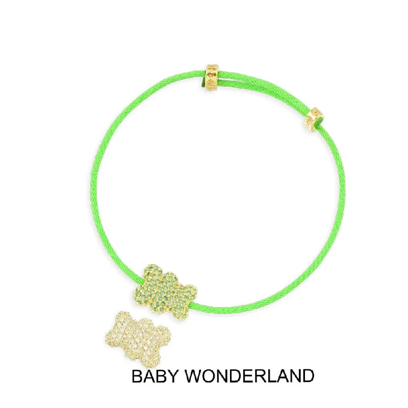 Handcrafted opal bracelets glowing with iridescent beauty -Baby Wonderland Yummy Bear Nylon Bracelet