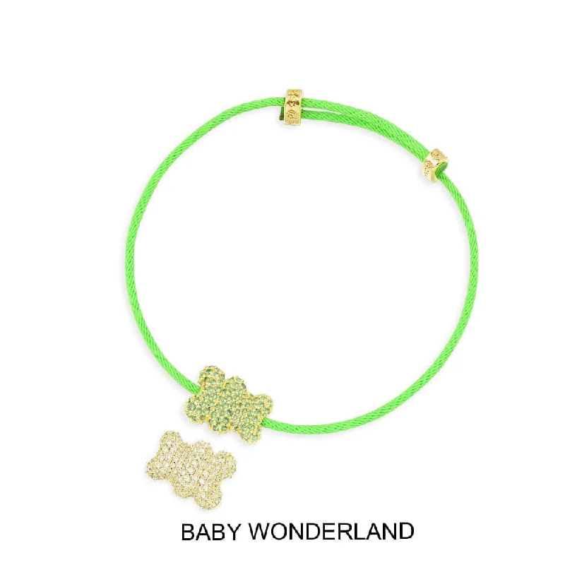 Sleek infinity bracelets symbolizing endless possibilities -Baby Wonderland Yummy Bear Nylon Bracelet