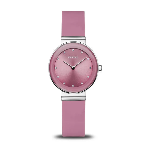 Fashionable men's watches with bold designs and colorful accents for trendy style -Bering Women's Classic Pink Watch