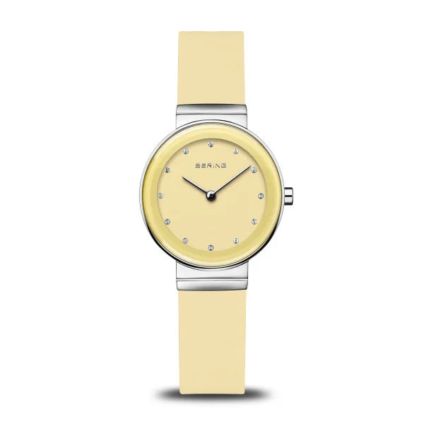 Luxury men's watches with stainless steel bands for a sleek and elegant appearance -Bering Women's Classic Yellow Watch