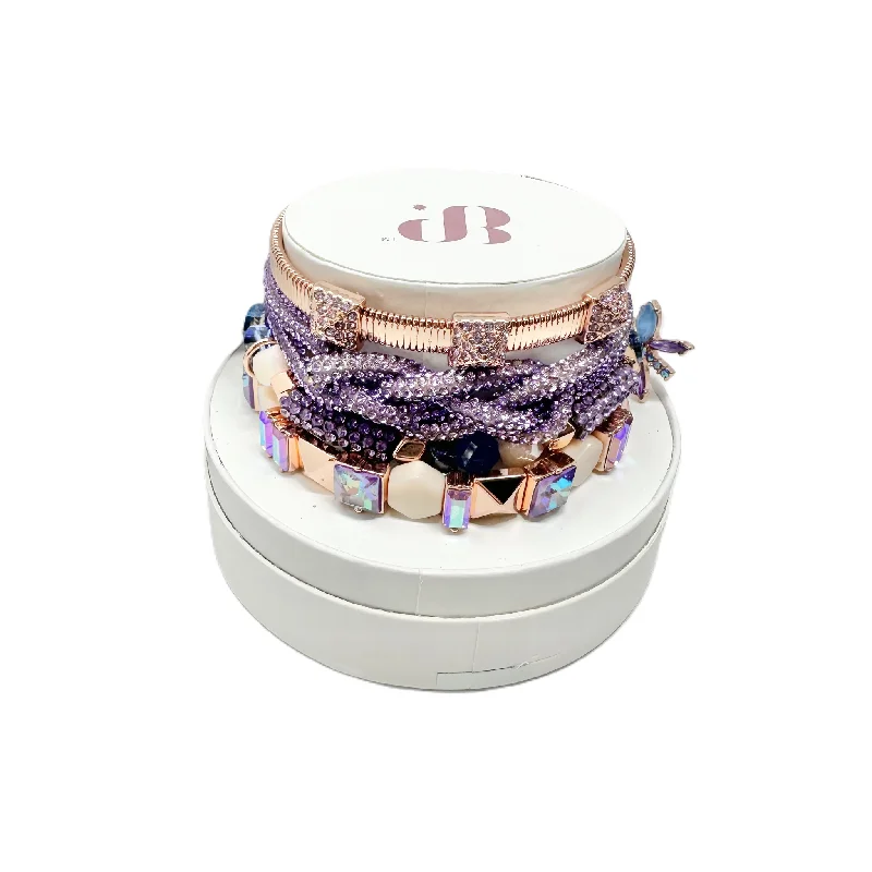 Organic hemp bangles for natural texture lovers -Bracelet Set By Bomb Party, Size: 04 Piece Set