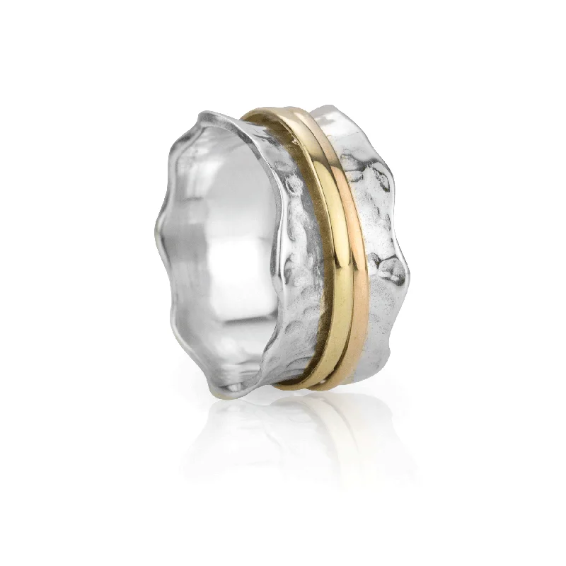 Stunning diamond gemstone rings for love’s shine -'Breeze' Meditation Ring