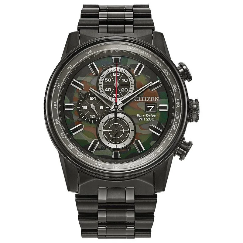 Classic men's watches with simple dials and clean lines for a refined, professional appearance -Citizen Eco-Drive Camo Nighthawk Men's Watch