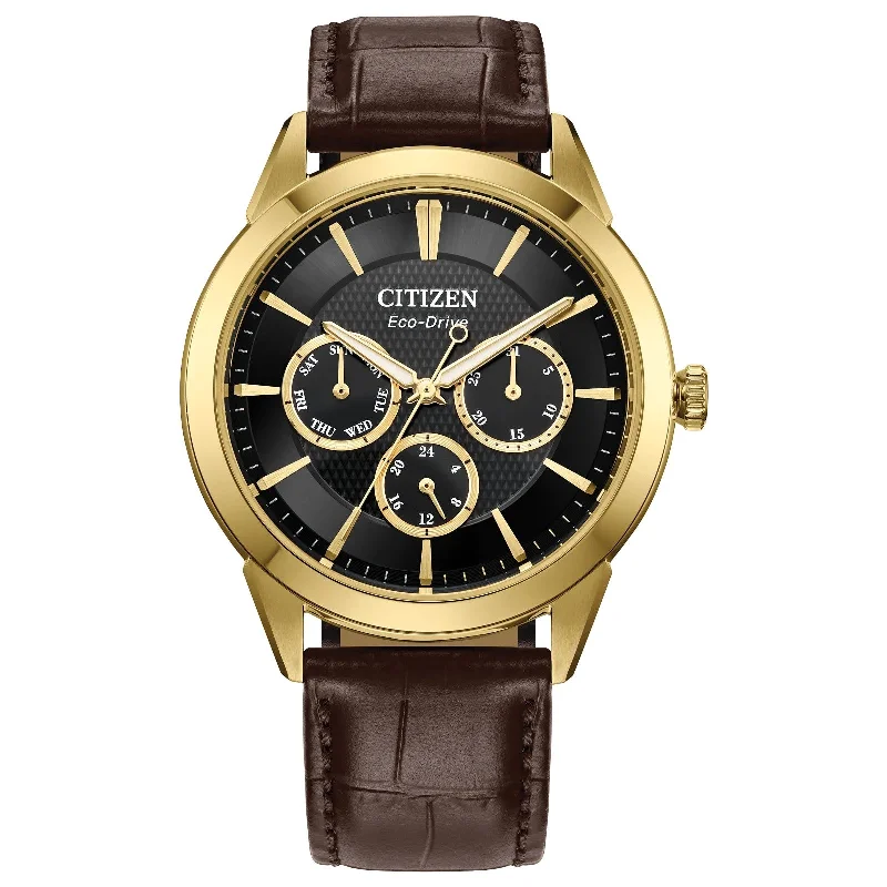 Fashion-forward men's watches with large faces and bold numbers for a strong style statement -Citizen Eco-Drive Rolan Dress Men's Watch