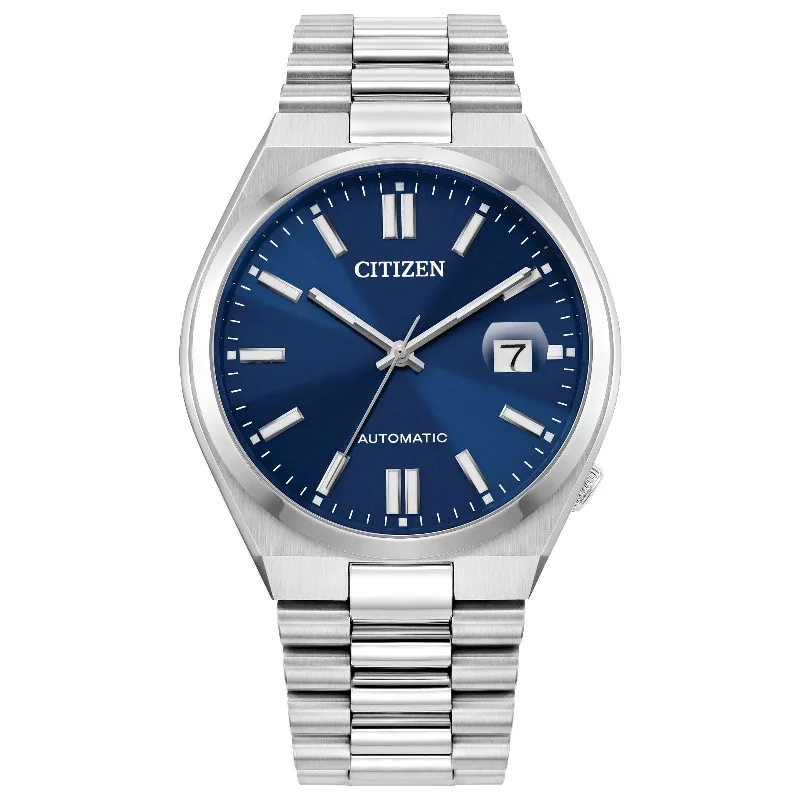 High-end men's watches with sapphire crystal glass for a scratch-resistant and durable finish -Citizen Tsuyosa Automatic Men's Watch