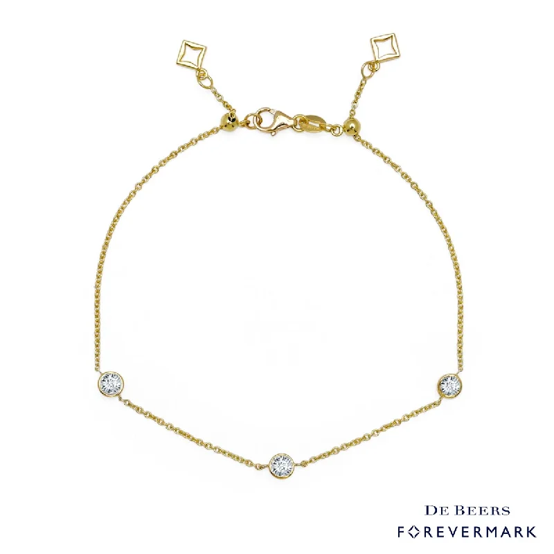 Durable steel bangles for tough everyday wear -Forevermark Diamond Bracelet in 18kt Yellow Gold (1/2ct tw)