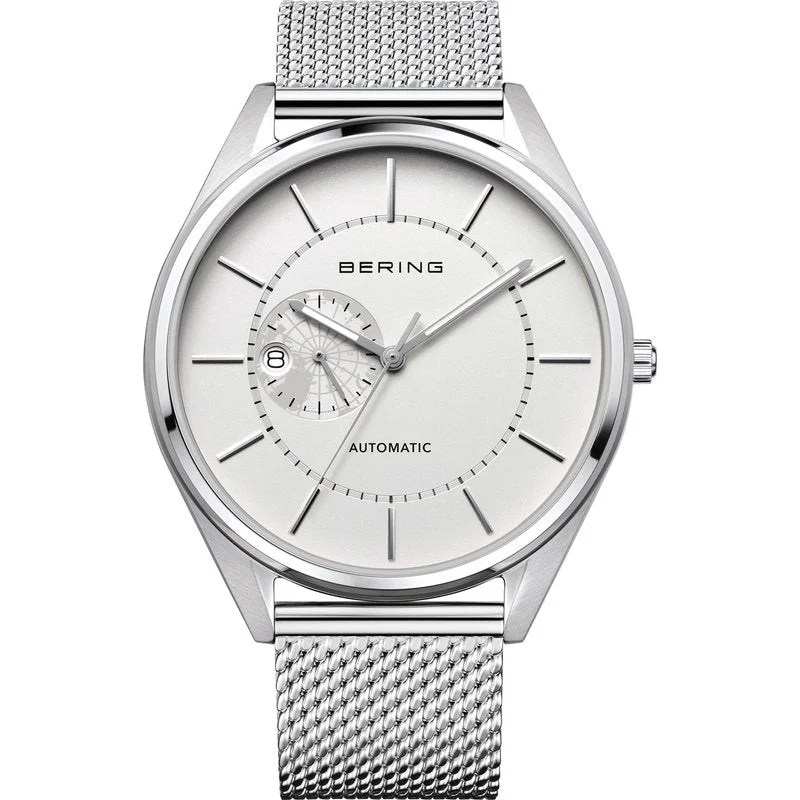 Waterproof men's watches for swimming, diving, and everyday water exposure without damage -Bering Men's White Dial Watch