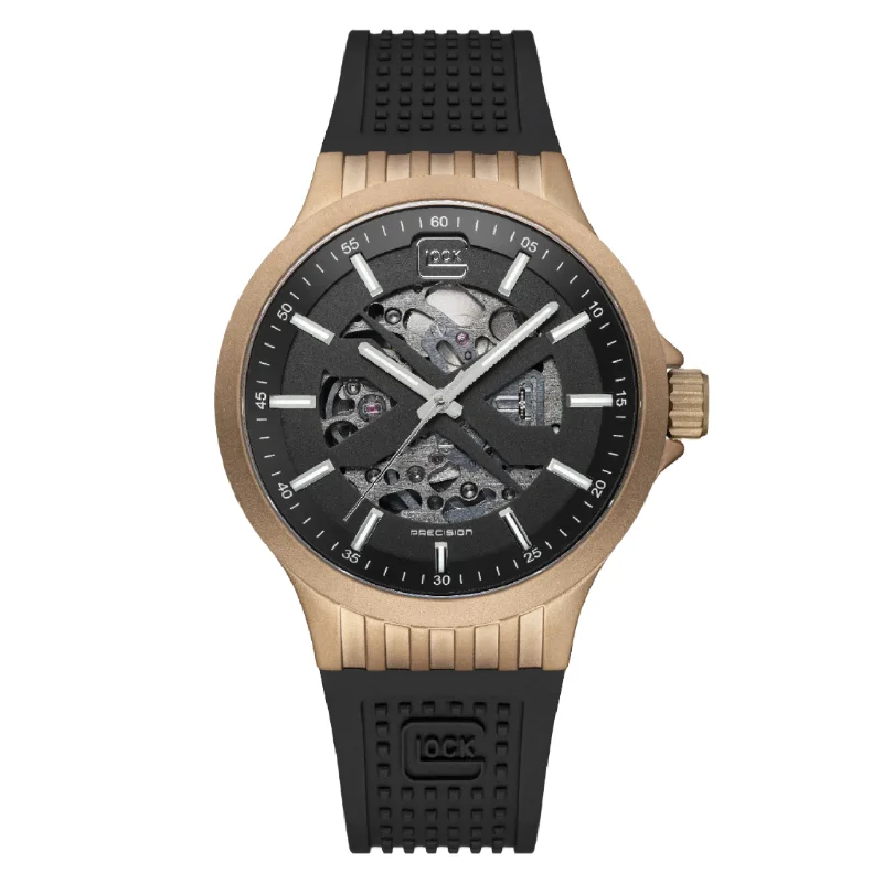 Modern men's watches with square faces and unique designs for a stylish and edgy look -Glock Mens Precision Watch