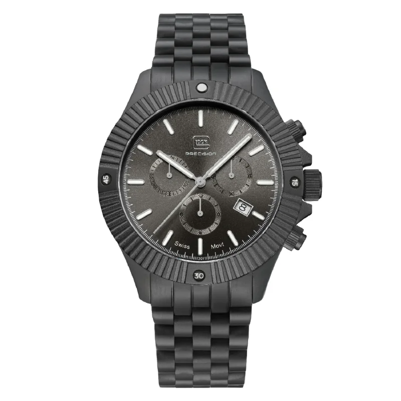 Men's watches with square faces and modern features for a futuristic and edgy look -Glock Mens Precision Watch