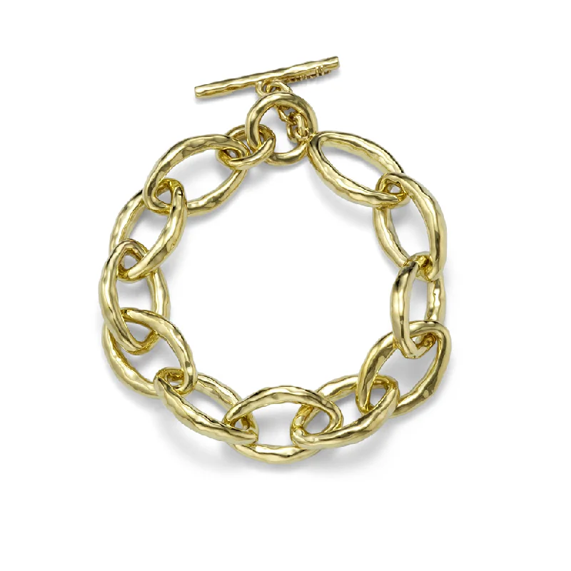 Rich obsidian bangles for dark bold statements -IPPOLITA Classico Yellow Gold Mini Bastille Link Bracelet