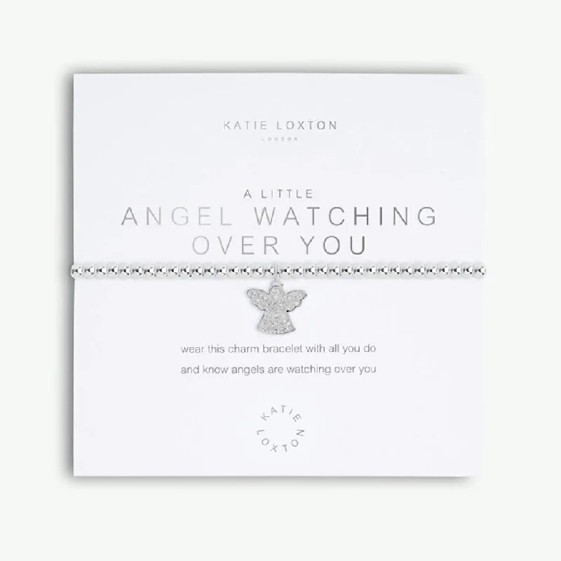 Luxury men's watches with ceramic or stainless steel bands for an elegant, modern design -Katie Loxton : A Little 'Angels Watching Over You' Bracelet