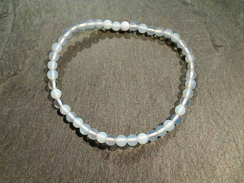 Shimmering diamond bracelets for dazzling evening wear -Opalite 4MM Stretch Bracelet