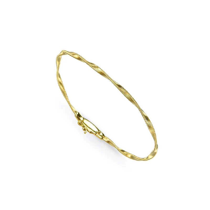 Minimalist chain bracelets for modern subtle elegance -Marco Bicego Marrakech 18K Yellow Gold Twist Bracelet