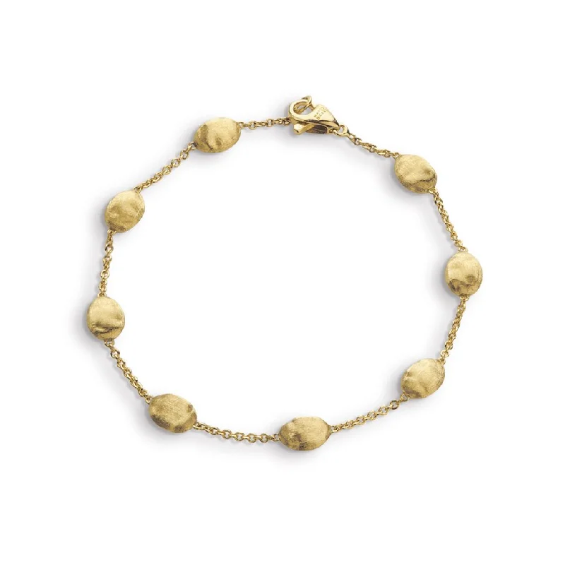 Rose gold bracelets blending warmth and sophistication -Marco Bicego Siviglia 18K Yellow Gold Station Bracelet