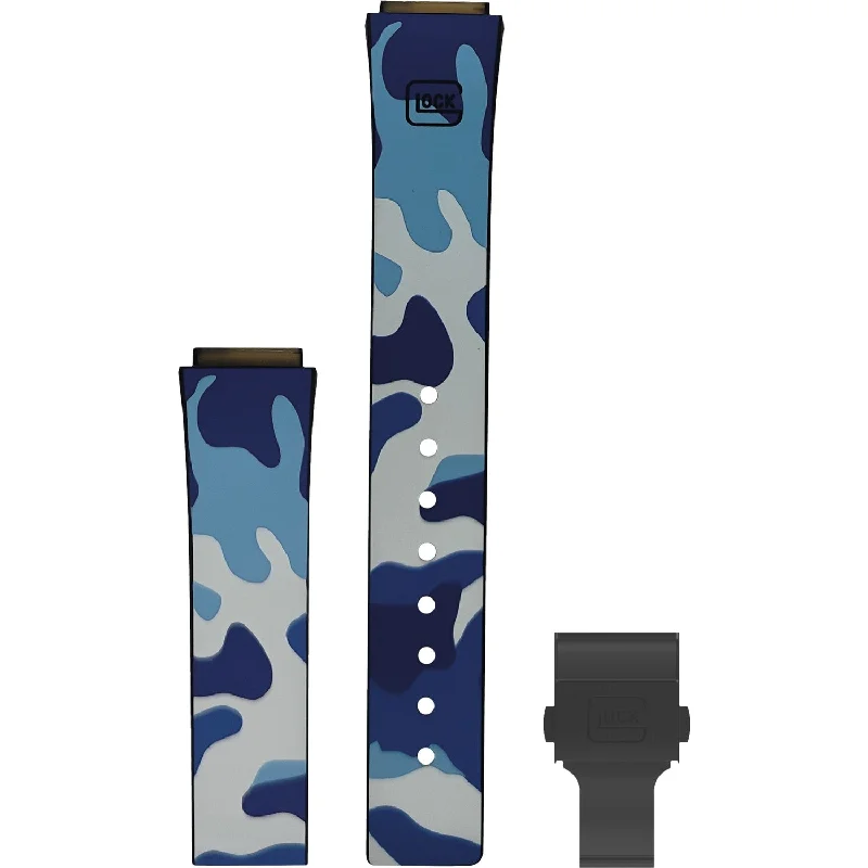 Vintage men's watches with metal bands and traditional designs for collectors and enthusiasts -Glock Navy Camo 22MM Watch Band