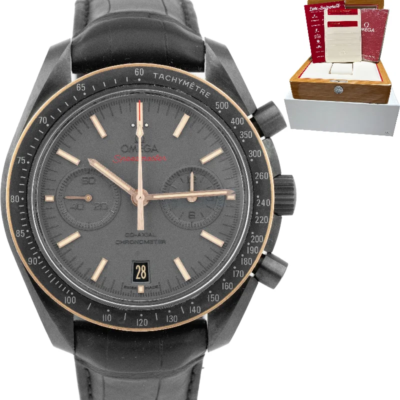 Stylish men's watches with mesh straps and minimalist designs for a contemporary, urban look -Omega Speedmaster Dark Side Of The Moon Ceramic 44mm Watch 311.63.44.51.06.001