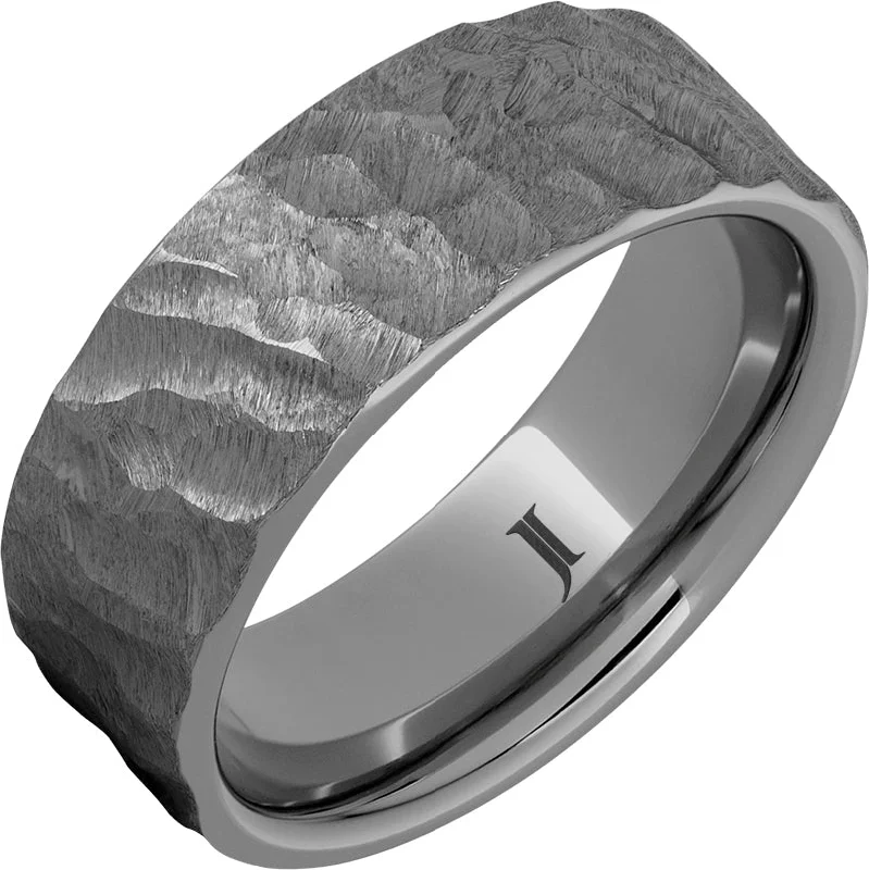 Bright topaz gemstone rings for clear sparkle -Rugged Tungsten ™ Thor Ring