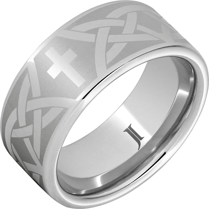 Stunning diamond gemstone rings for love’s shine -Serinium® Christian Cross and Knot Ring