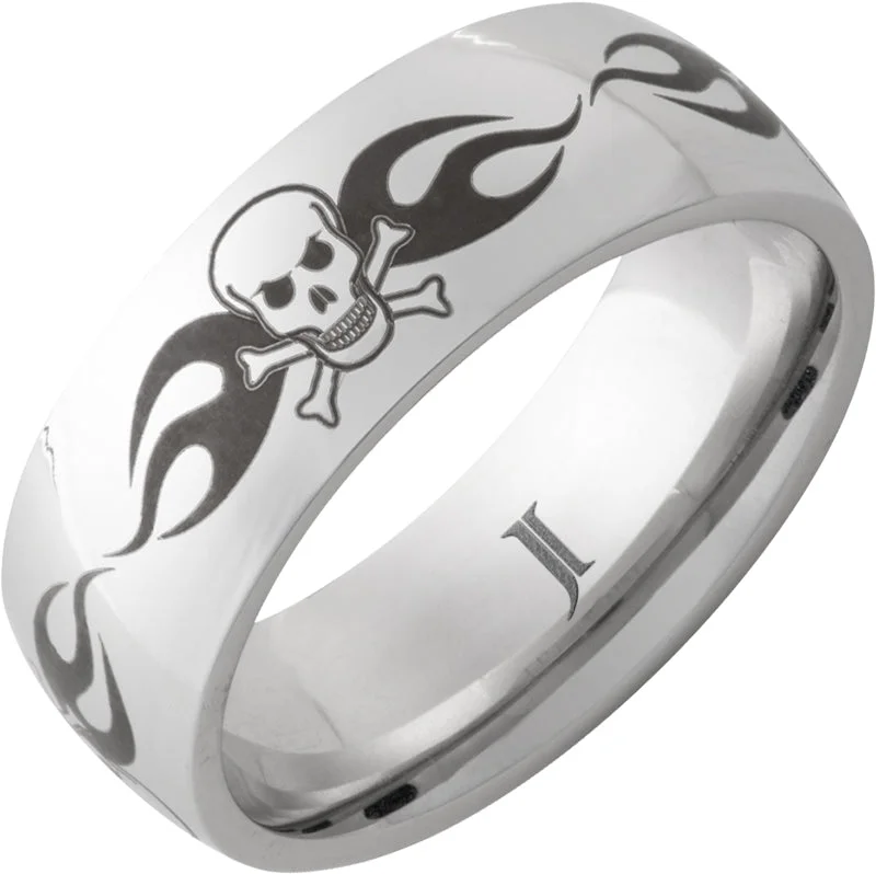 Clear topaz gemstone rings for cool elegance -Serinium® Jolly Roger Ring