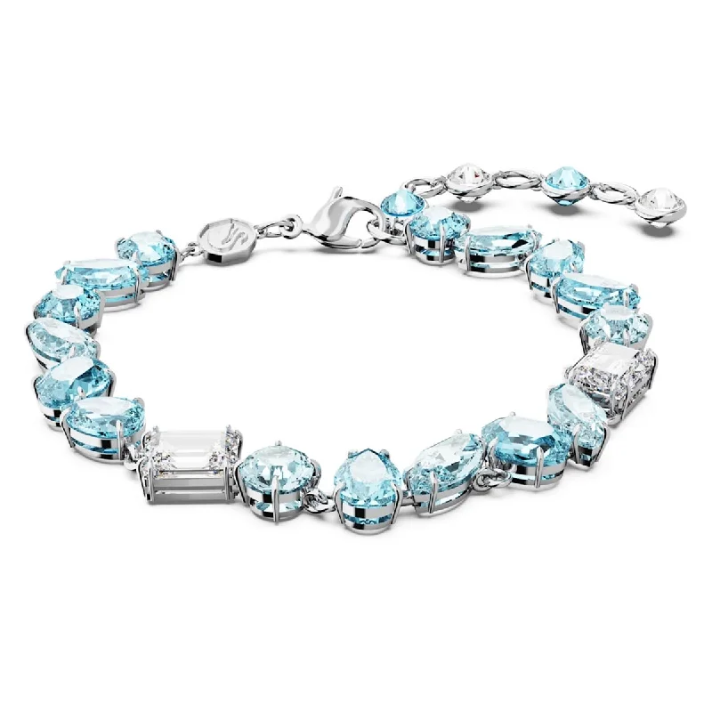 Shimmering sunstone bracelets with golden flecked glow -Swarovski Blue Gema Bracelet