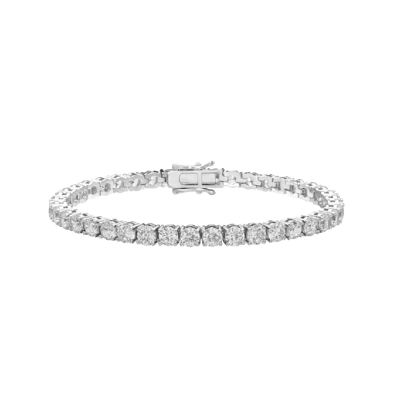 Sleek matte bangles for understated modern finish -Tennis Bracelet