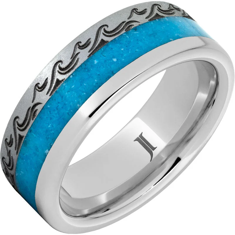 Mystical moonstone gemstone rings for ethereal pastel glow -The Ocean Blue Serinium® Turquoise Ring