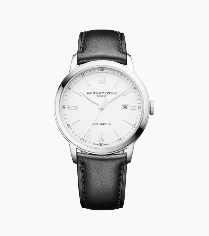 Elegant men's watches with silver-tone bands for a timeless and refined appearance -BAUME & MERCIER-Classima 10332

AUTOMATIC WATCH, DATE DISPLAY - 42 MM M0A10332