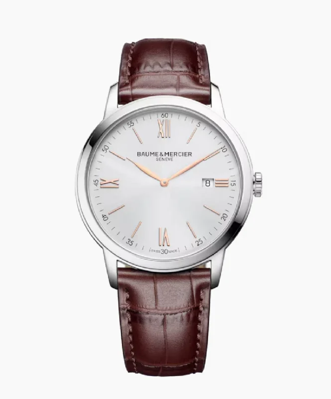 Men's watches with luminous hands and markers for visibility in low-light environments -BAUME & MERCIER-Classima 10415

QUARTZ WATCH, DATE DISPLAY - 42 MM M0A10415