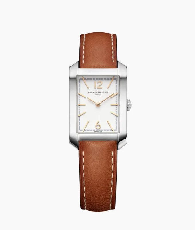 Fashionable men's watches with interchangeable straps for versatility and personalized style -BAUME & MERCIER-Hampton 10472

QUARTZ WATCH - 35 X 22 MM M0A10472