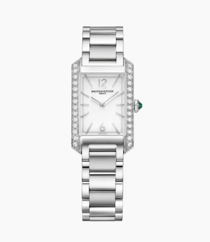 Men's watches with durable ceramic cases for a scratch-resistant and luxurious look -BAUME & MERCIER-Hampton 10631

QUARTZ WATCH, DIAMOND-SET - 35 X 22 MM M0A10631