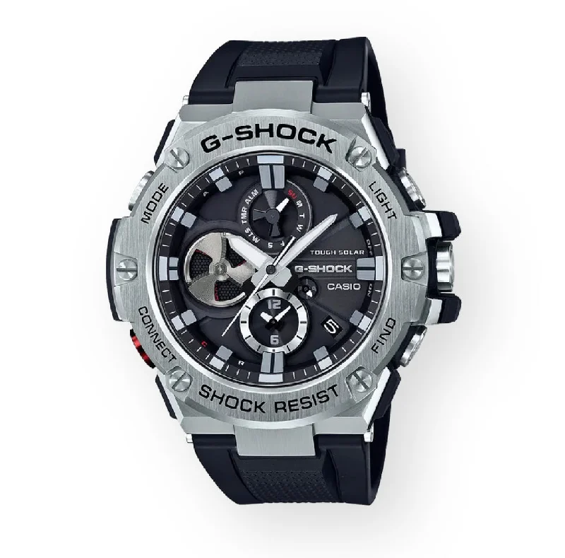 High-quality men's watches with Swiss quartz movements for reliable and precise timekeeping -G SHOCK-G Steel Watch GSTB100-1A