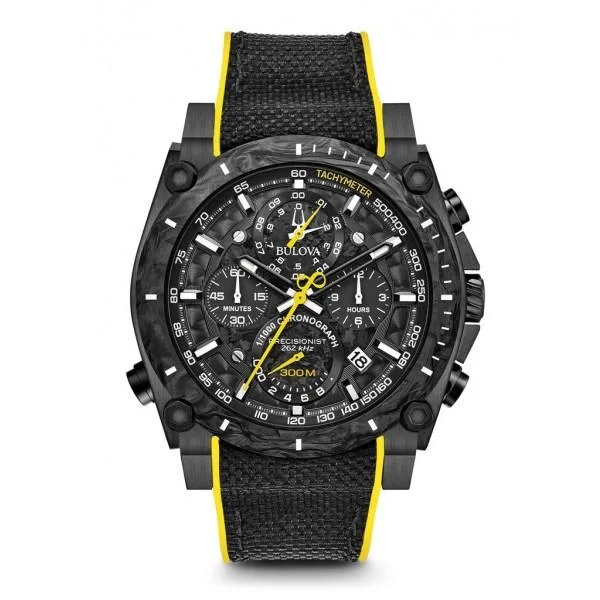 Limited-edition men's watches with special features and designs for collectors and watch lovers -BULOVA MEN'S PRECISIONIST CHRONOGRAPH WATCH 98B312