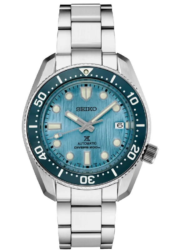 Luxury men's watches with stainless steel bands for a sleek and elegant appearance -Seiko-Prospex 1968 Diver's Watch Re-interpretation Save the Ocean Special Edition SPB299