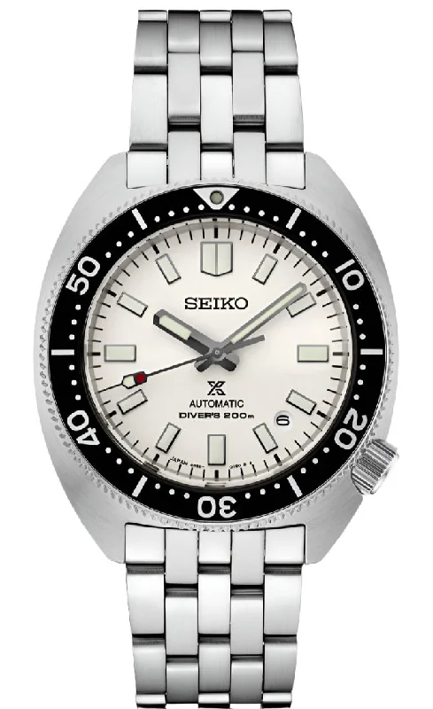 Stylish men's watches with leather bands for a classic and sophisticated look -Seiko- Prospex Automatic Diver's Watch Re-Interpretation SPB313