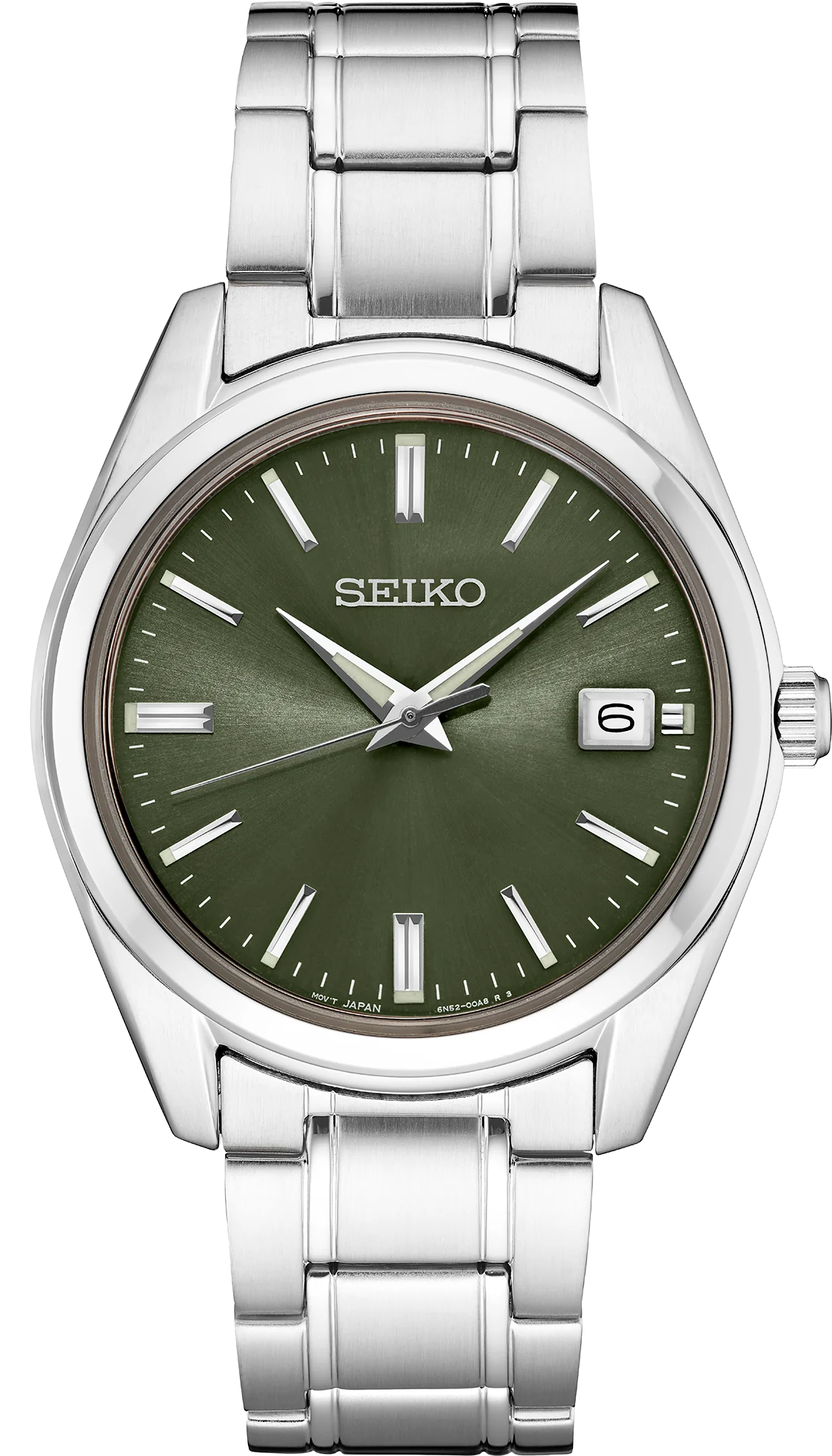 Men's dive watches with water resistance and unidirectional bezels for underwater activities -Seiko-Quartz Green Dial Men's Watch SUR527