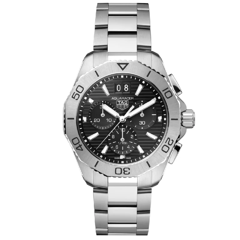 Limited edition men's watches with unique designs for collectors and watch enthusiasts -TAG HEUER-AQUARACER PROFESSIONAL 200 DATE Quartz Watch, 40 mm, Steel CBP1110.BA0627