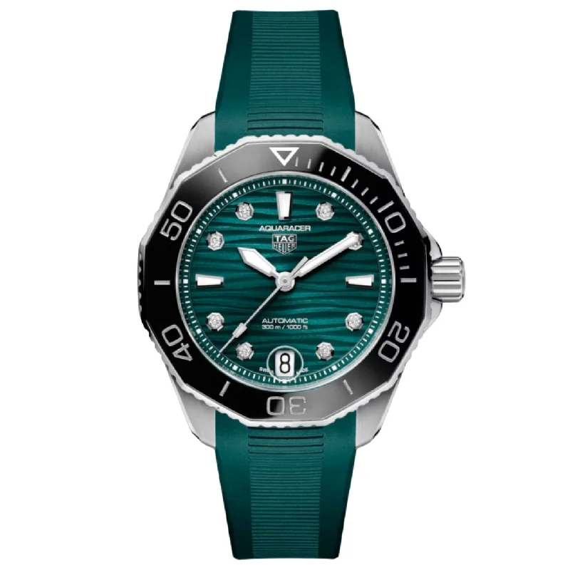 Sleek men's watches with titanium cases for lightweight, corrosion-resistant, and modern style -TAG HEUER-AQUARACER PROFESSIONAL 300 Automatic Watch, 36 mm, Steel WBP231G.FT6226